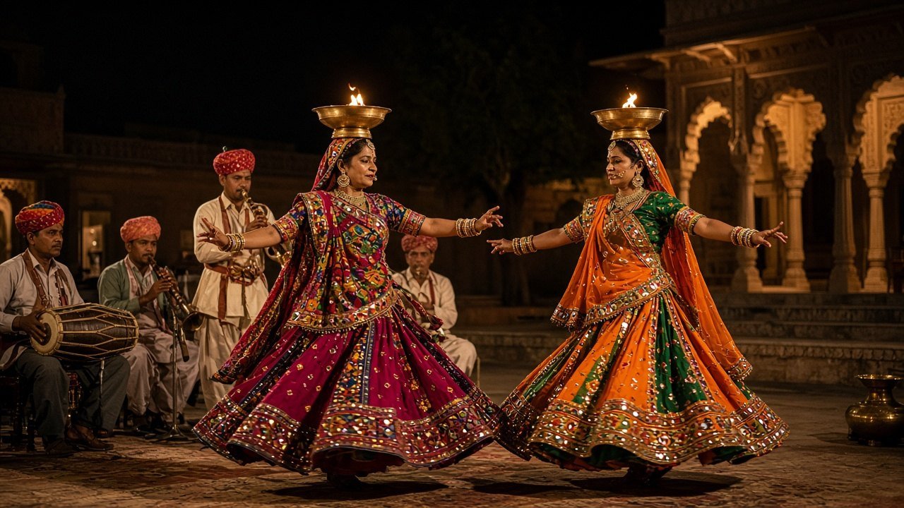 Chari & Bhavai fire dance